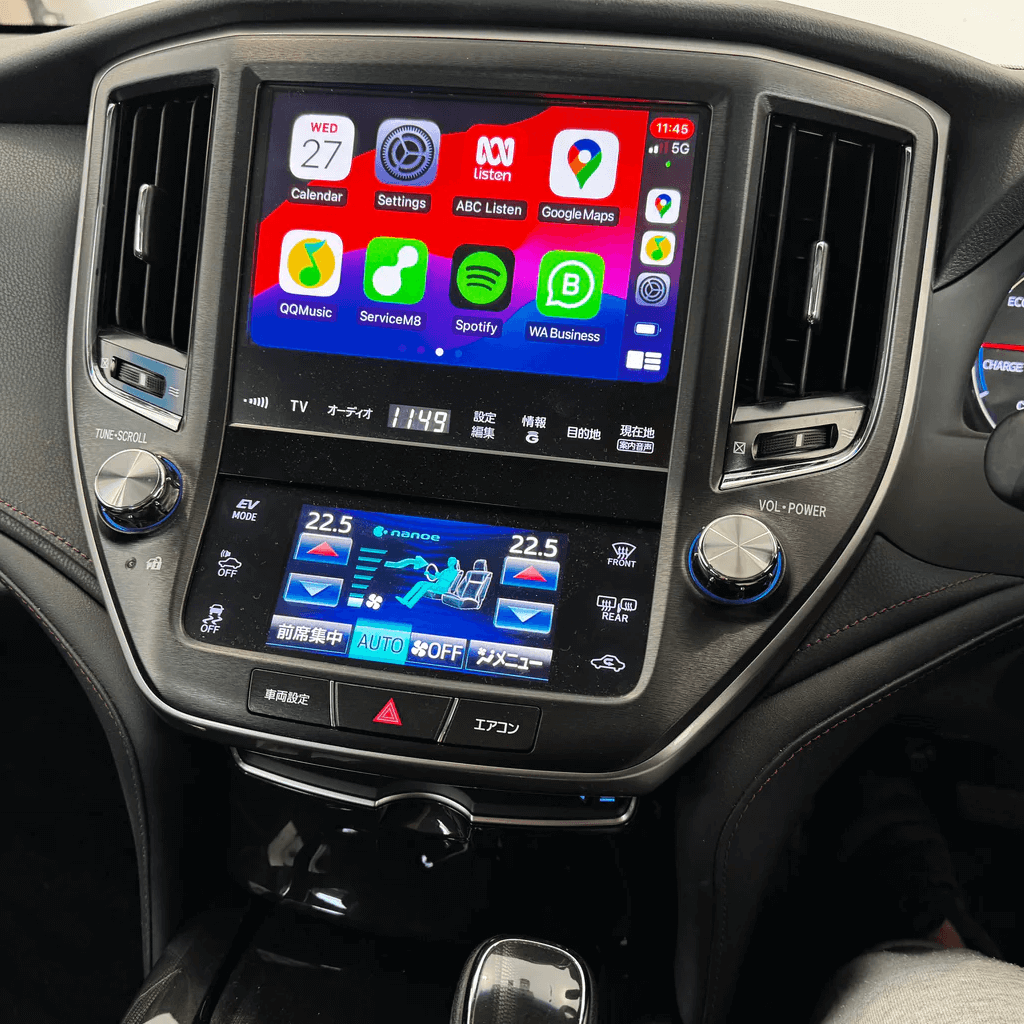 CrownFocus トヨタ クラウンハイブリッド AWS210 (2015前期)ワイヤレス Apple Carplayy u0026 Android  Auto 統合キット - クラウンフォーカス